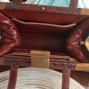 Bass Rich Brown Leather Shoulder Bag